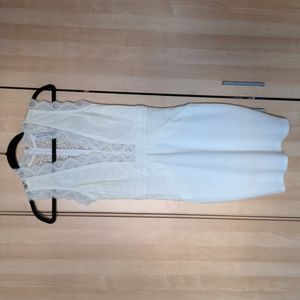 White Lace Mini Dress